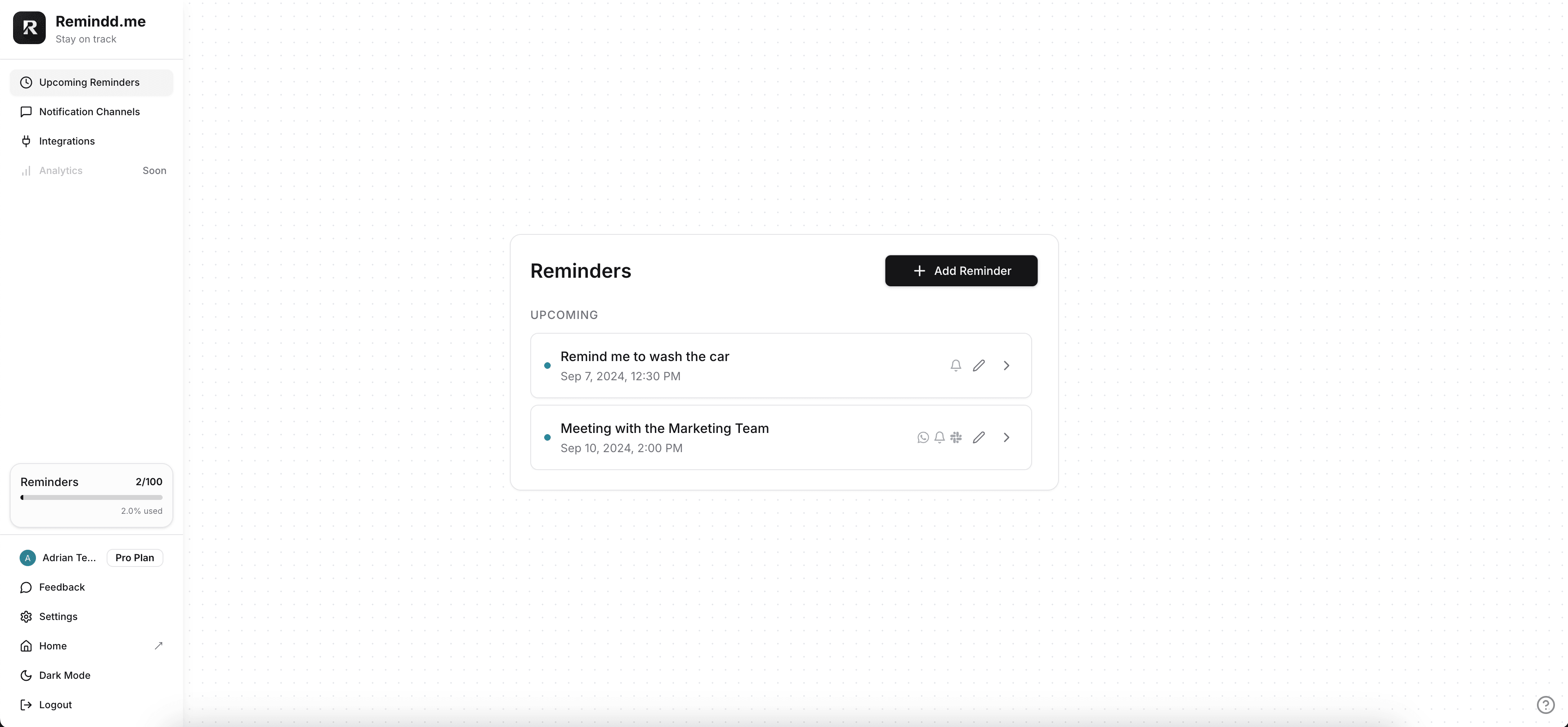 RemindMe App Preview